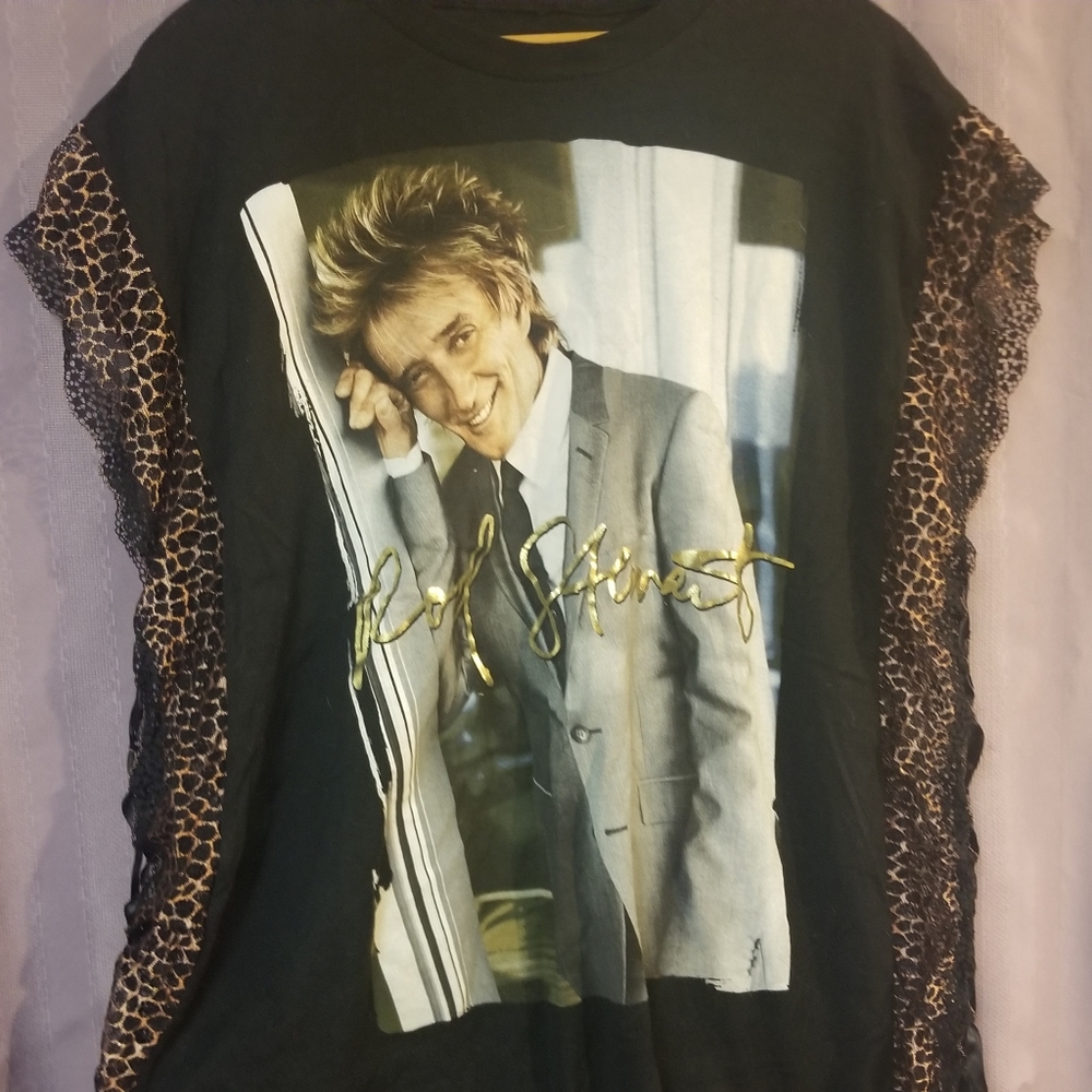 Rod Stewart reconstructed Tshirt 2X